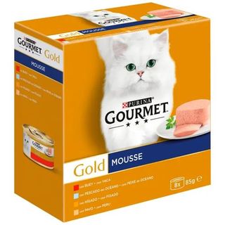 Alimento para Gatos Friskies Mousses Pack Gold 8x85 Gr.