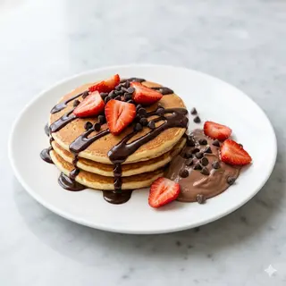 Tortitas Con Chocolate (Porción)