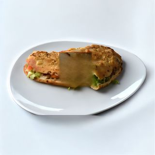 Pollo Funghi sendvič