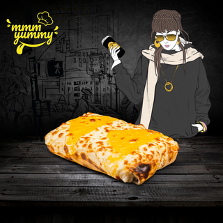 Tacos Nugget servi avec frites.