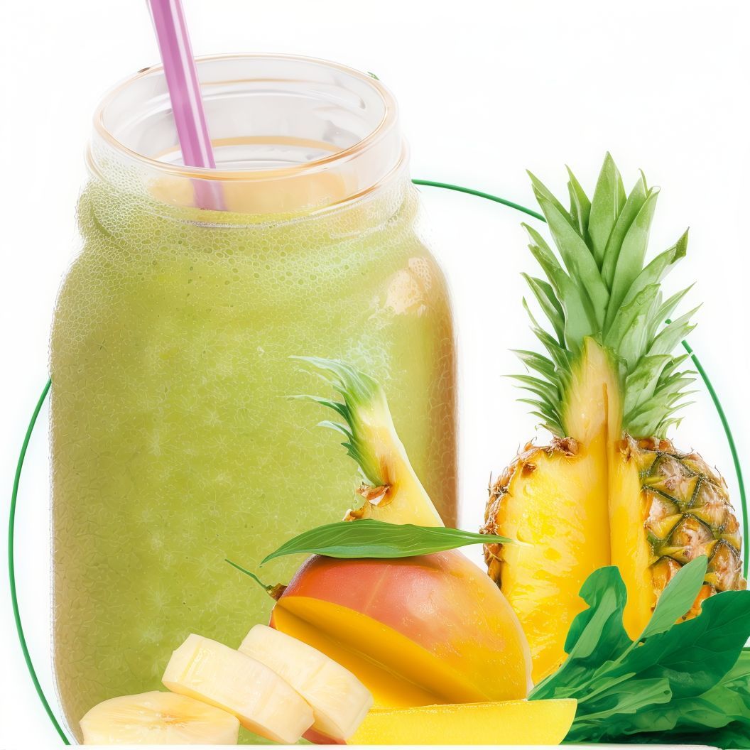 GREEN VEGGIE espinaca-plátano-mango-piña
