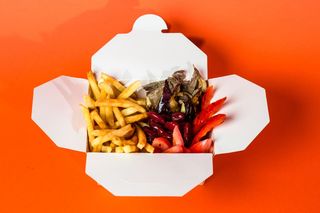 Зош бокс з овочами гриль  (330г/50г)