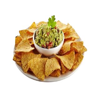 Nachos con guacamole