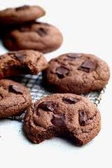 Double Dark Chocolate Chip Cookies