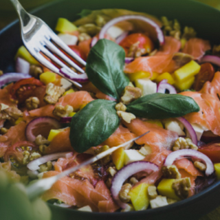 Salada de Salmão Fumado