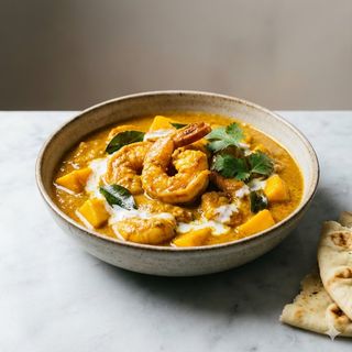 Prawn mango curry