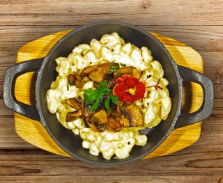 Forest mushrooms mac &cheese