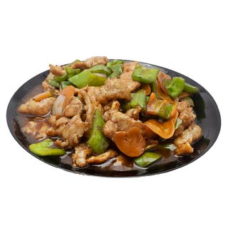67. Свинско с пресни чушки (800гр)