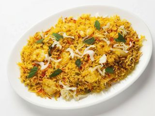 Prawn briyani