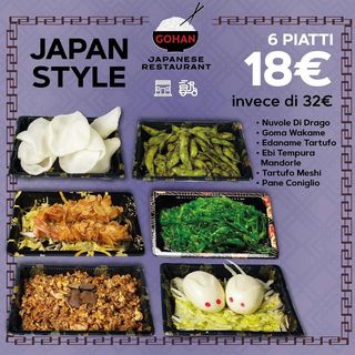JAPAN STYLE  6PIATTI 