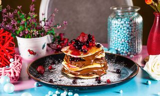 ამერიკული ბლინები შოკოლადით 