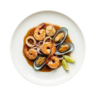 Mariscos Variados Con Salsa China