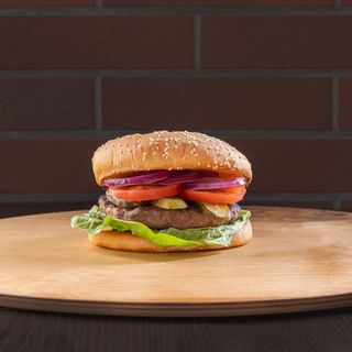 Burger Klasyk z Promenady z kurczakiem