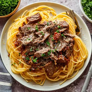 Spaghetti + Beef