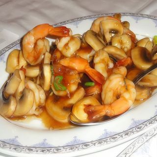 46. Gambas con champiñones