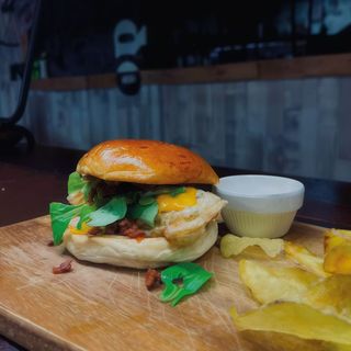 Hamburguesa De Pollo Macerado 24H