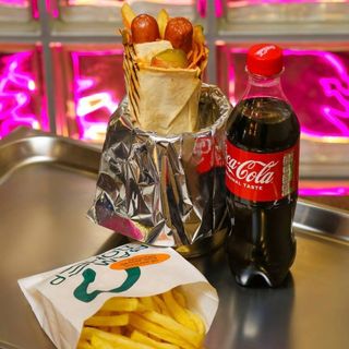 Дабл-дог у лаваші Меню