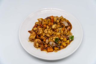 Gamberetti in salsa agrodolce