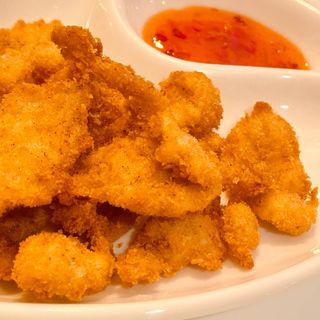 99 Bocconcini di salmone fritto