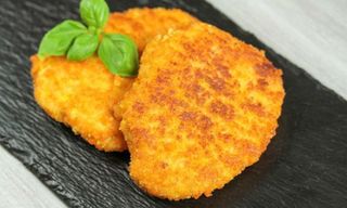 Panados de Frango C/ Arroz E Batata