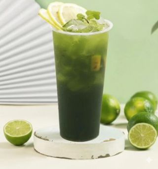 Té jazmín con lima y matcha