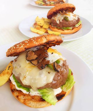 Truffle burger vegana