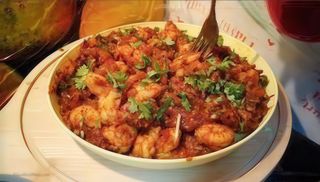 Prawn tawa masala