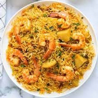 Camarão Biryani