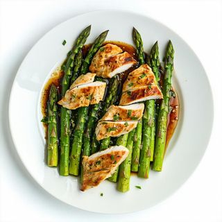 Pollo con asparagi