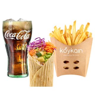 (Vegan) Edamame, Zucchini & Quinoa wrap Menu