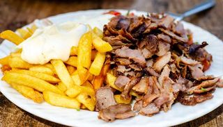 Plato De Carne De Kebab Ternera