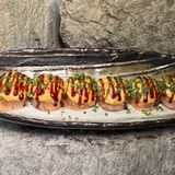 Запечений рол з лососем татакі 