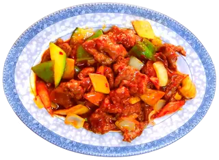 Ternera salteada picante