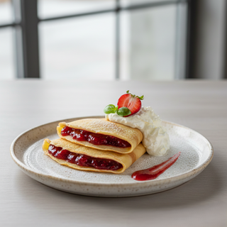 Clatite cu gem si frisca