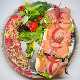 Tosta de Salmão Fumado