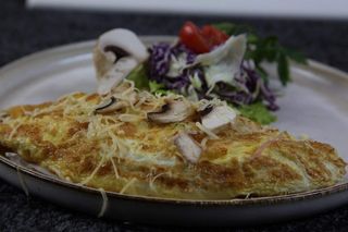 Omelette Fromage & Champignons