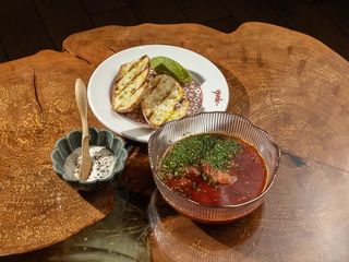 Борщ з ребром (350г)