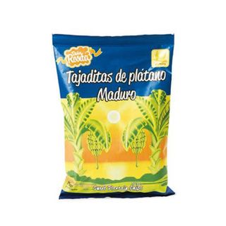 Tajaditas de platano maduro