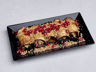 Bakłażany z pastą orzechową