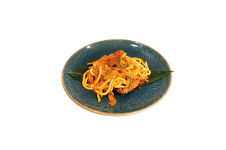 Yaki udon ai crostacei