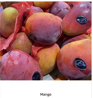 Mango via aerea Perù -1 pezzo 400 gr. ca.