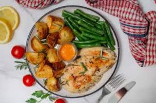 Chicken Rizek with Grilled Potato