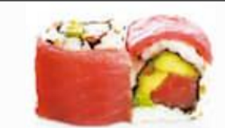 Rainbow roll de atún (8 uds.)