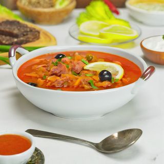 Солянка сборная мясная (маленькая порция)