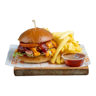 Crunchy Burger MEAL(CP+sos)