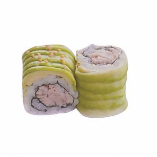 Dragón luna de aguacate y atún cocido