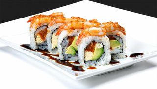 Uramaki drago roll