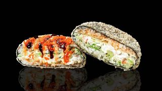 Суші бургер з креветками