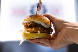 Boston chicken burger