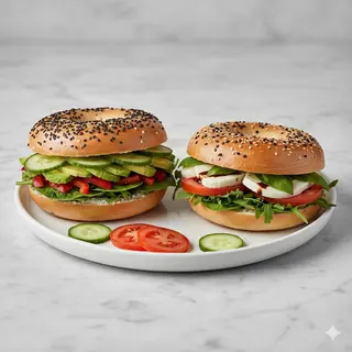 Bagel with Veggies